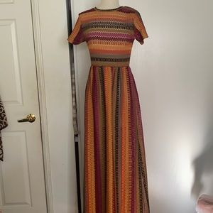Maxi color stripe dress